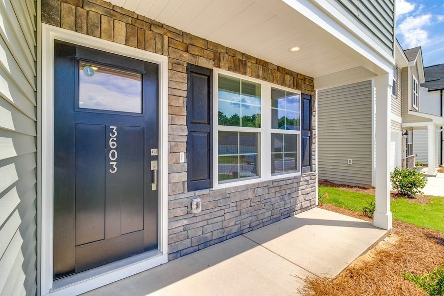 Exterior details and patio area of a home in Bluefield, Lexington (Image 3).