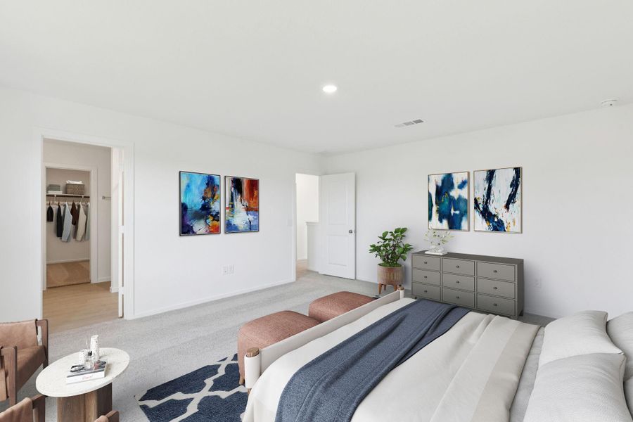 Furnished interior view inside a new home in Mavera, Conroe (Image 13).