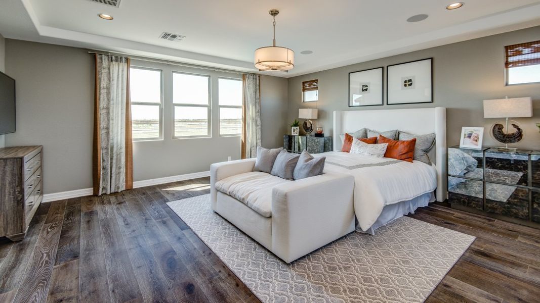 Furnished interior view inside a new home in Elegance at Eastmark, Mesa (Image 45).