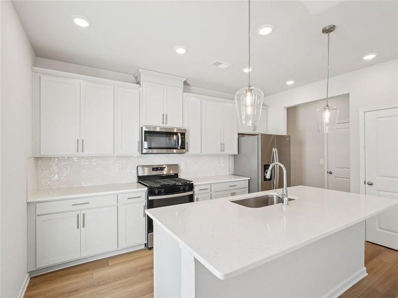 Furnished interior view inside a new home in Creekside at Oxford Park, Fairburn (Image 5). Furnished interior view inside a new home in Creekside at Oxford Park, Fairburn (Image 5).