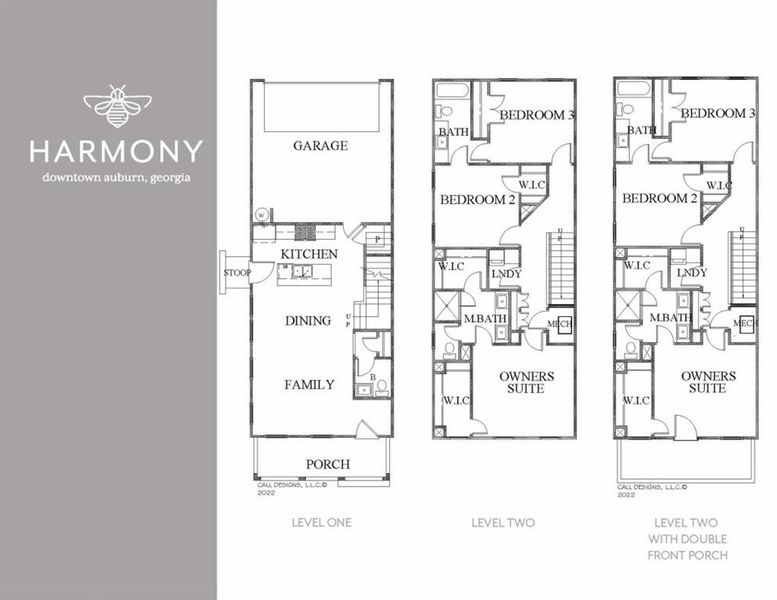 2D floor plan layout of this home in Harmony, Auburn, GA (Image 3).