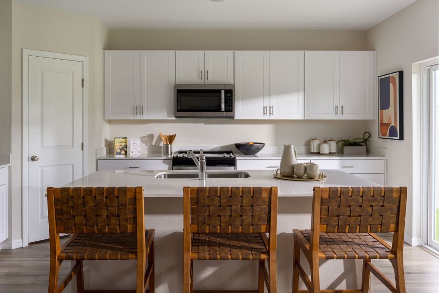 Representative furnished interior of a home built from the Indigo by Casa Fresca Homes in Crosswinds, Haines City (Image 5).