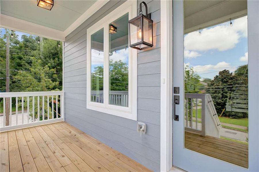 Exterior details and patio area of a home in , Atlanta (Image 31).
