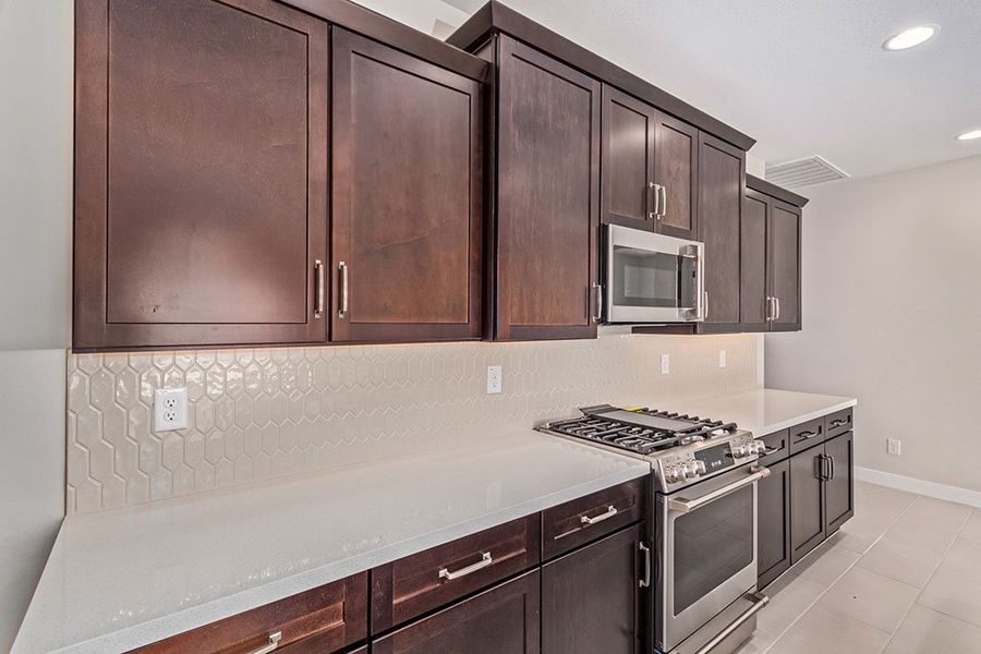 Representative furnished interior of a home built from the Zafiro by Taylor Morrison in CantaMia at Estrella 55+, Goodyear (Image 5).