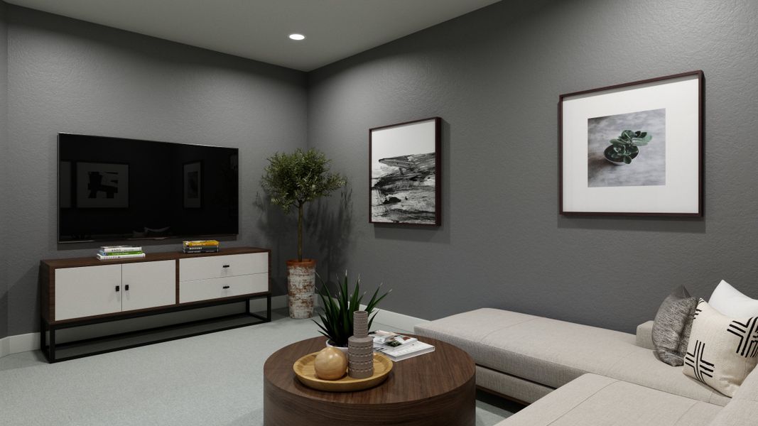 Representative furnished interior of a home built from the Madison II by Southgate Homes in Painted Tree 60' Series, McKinney (Image 8).