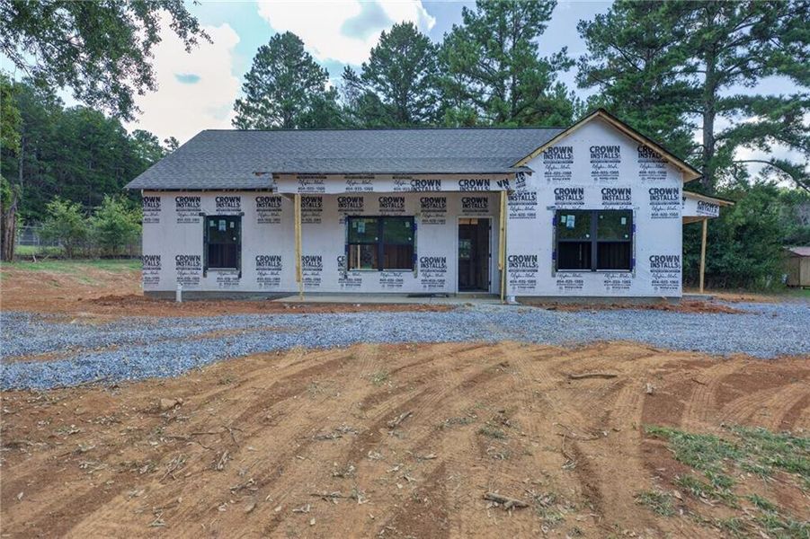 In-progress construction of a new home in , Cedartown, GA (Image 28).