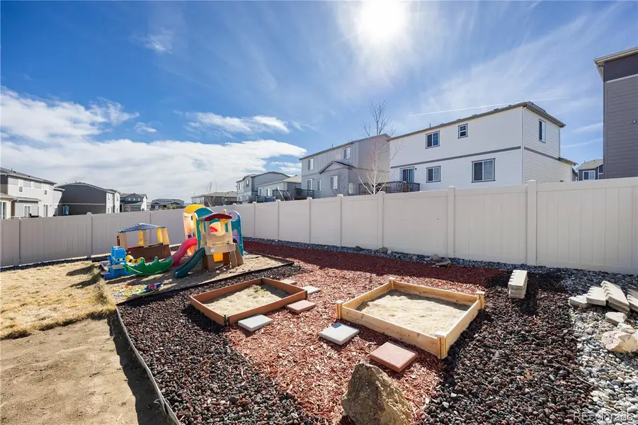 Exterior details and patio area of a home in Anthology North, Parker (Image 4).