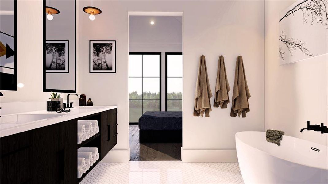 Architectural Rendering-Not actual unit. Villa Five is under construction. Example of Designer selection options