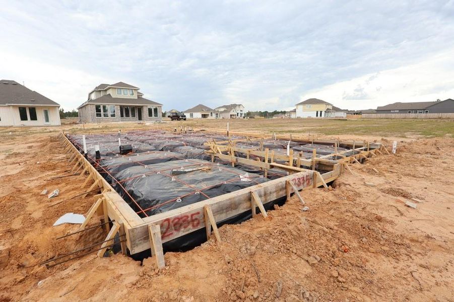 Every foundation at DWH is engineered and it’s inspected three times! We do not do “batch” testing.  Rest easy knowing your foundation comes with a 10 year warranty.