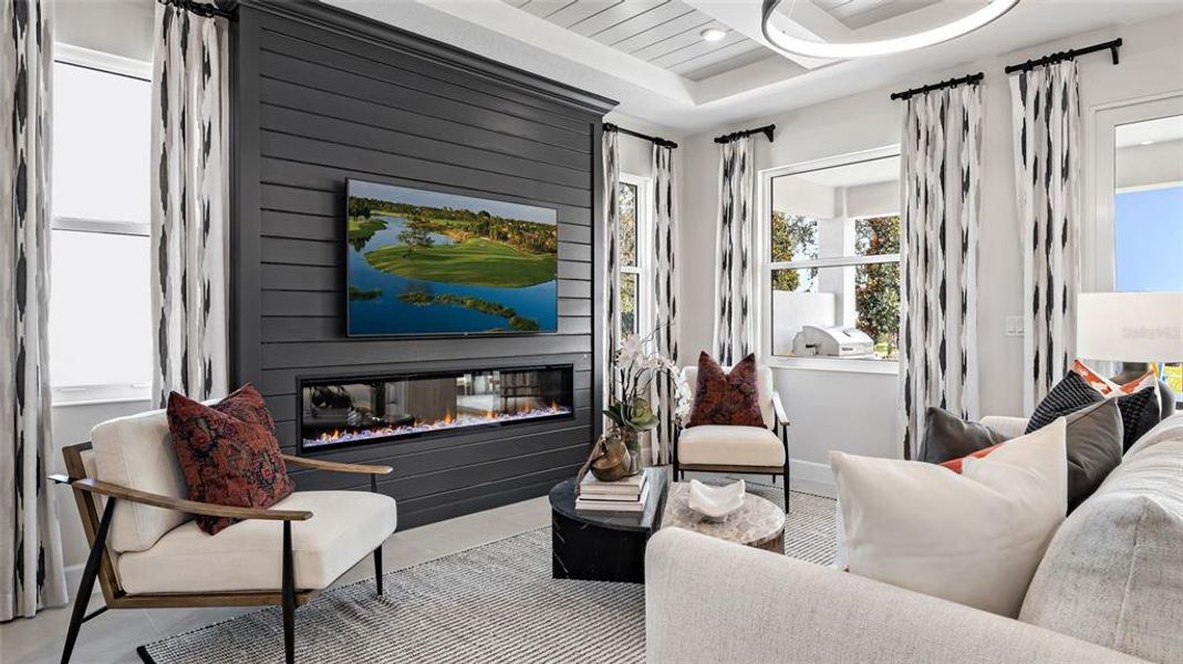 Furnished interior view inside a new home in Cresswind at Lake Harris, Tavares (Image 11).