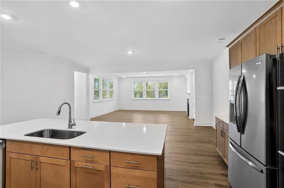 Furnished interior view inside a new home in Estates at Yellow Creek, Cumming (Image 6).