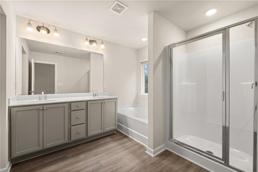 Furnished interior view inside a new home in Alcovy Village, Lawrenceville (Image 3).