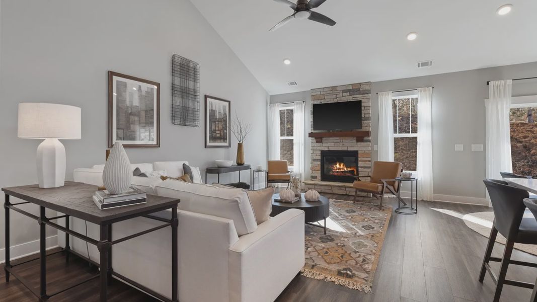 Furnished interior view inside a new home in Walnut Ridge, Inman (Image 3).