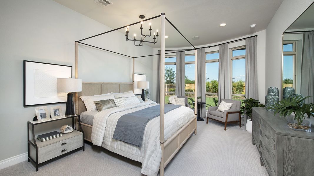 Representative furnished interior of a home built from the 3791W by Perry Homes in Valencia, Manvel (Image 18).