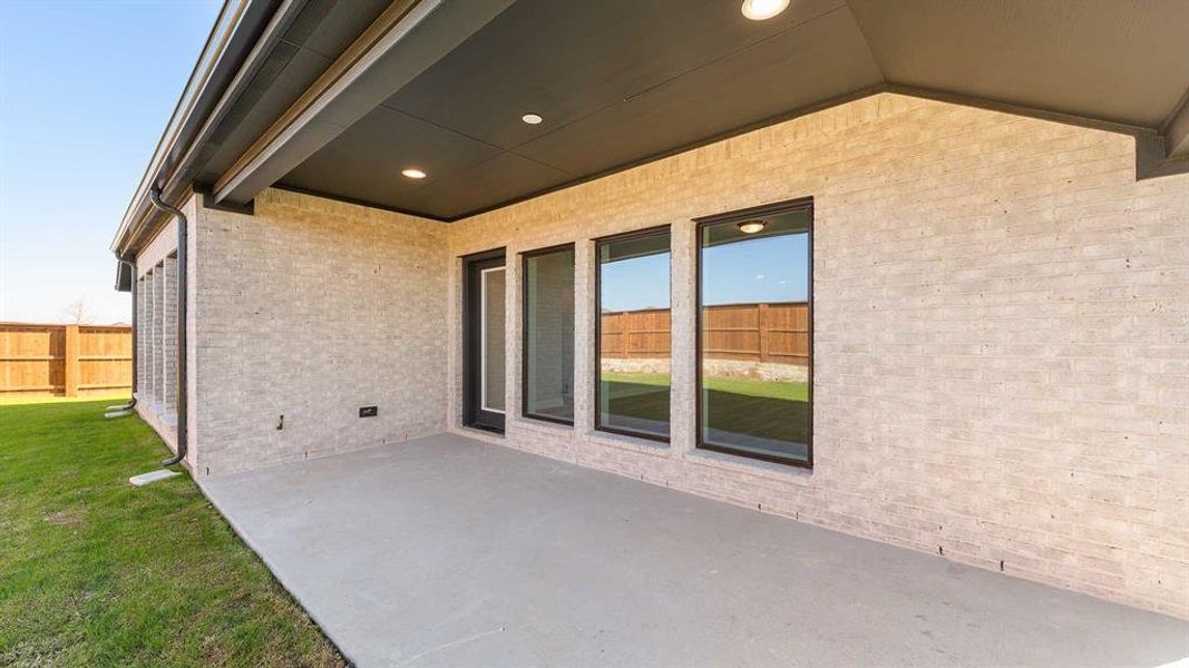 Exterior details and patio area of a home in M3 Ranch 50', Mansfield (Image 3). Exterior details and patio area of a home in M3 Ranch 50', Mansfield (Image 3).