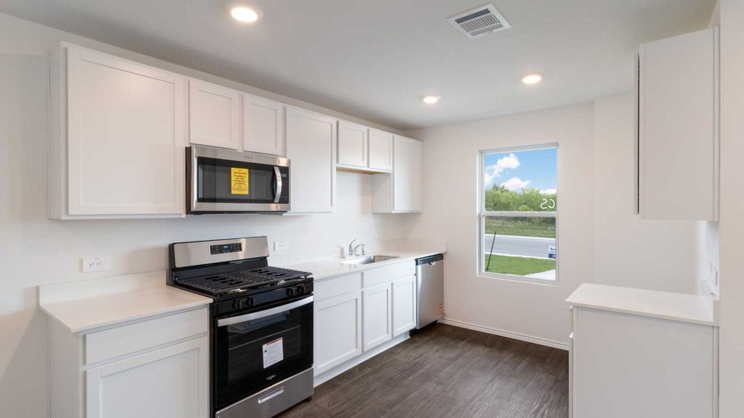 Representative furnished interior of a home built from the The Daisy by D.R. Horton in Marigold, Kyle (Image 4). Representative furnished interior of a home built from the The Daisy by D.R. Horton in Marigold, Kyle (Image 4).