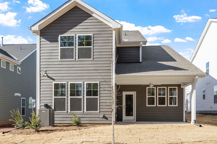 Exterior details and patio area of a home in Sweetbrier, Durham (Image 4).