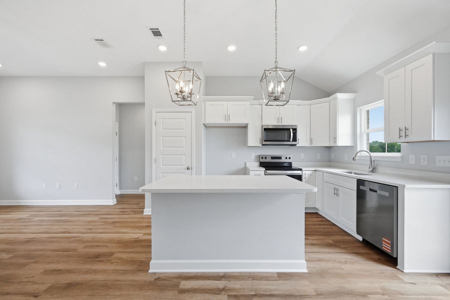 Furnished interior view inside a new home in Southern Charm, Crestview (Image 6).