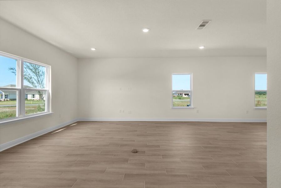 Representative unfurnished interior of a home built from the Panama by Holiday Builders in Yellow River Ranch, Milton (Image 8). Representative unfurnished interior of a home built from the Panama by Holiday Builders in Yellow River Ranch, Milton (Image 8).