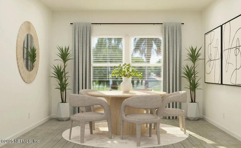 Furnished interior view inside a new home in Tributary: Tributary Royal Collection, Yulee (Image 16).