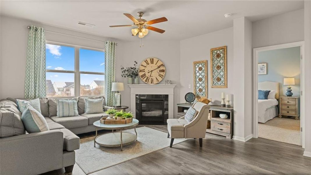 Furnished interior view inside a new home in Jackson Landing, Jefferson (Image 9).