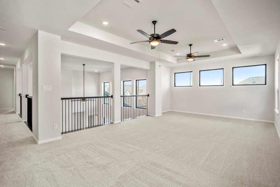 Spacious, unfurnished interior of a new home in Sienna 70' Lots, Missouri City (Image 44). Spacious, unfurnished interior of a new home in Sienna 70' Lots, Missouri City (Image 44).