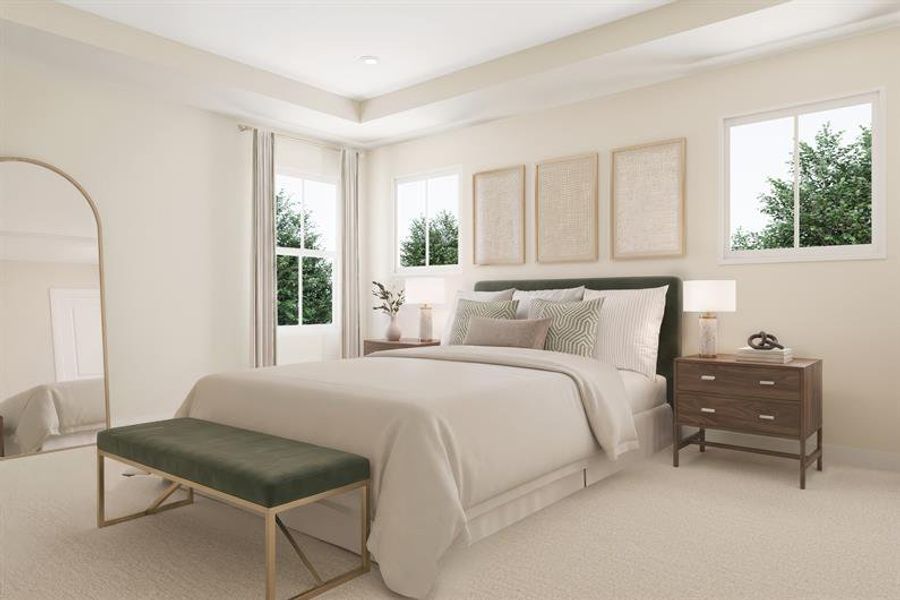 Representative furnished interior of a home built from the Corbin by Ryan Homes in Laurel Preserve, Kingsland (Image 7). Representative furnished interior of a home built from the Corbin by Ryan Homes in Laurel Preserve, Kingsland (Image 7).