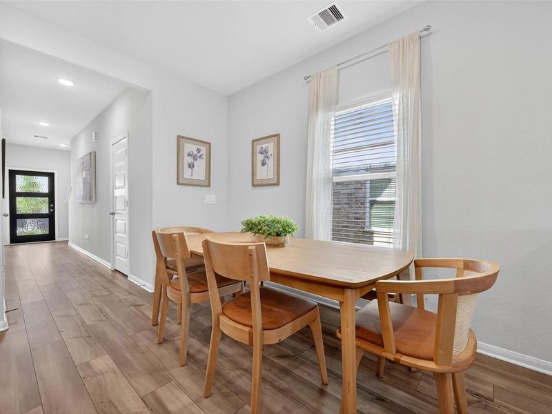 Furnished interior view inside a new home in Lakes at Black Oak, Magnolia (Image 8). Furnished interior view inside a new home in Lakes at Black Oak, Magnolia (Image 8).