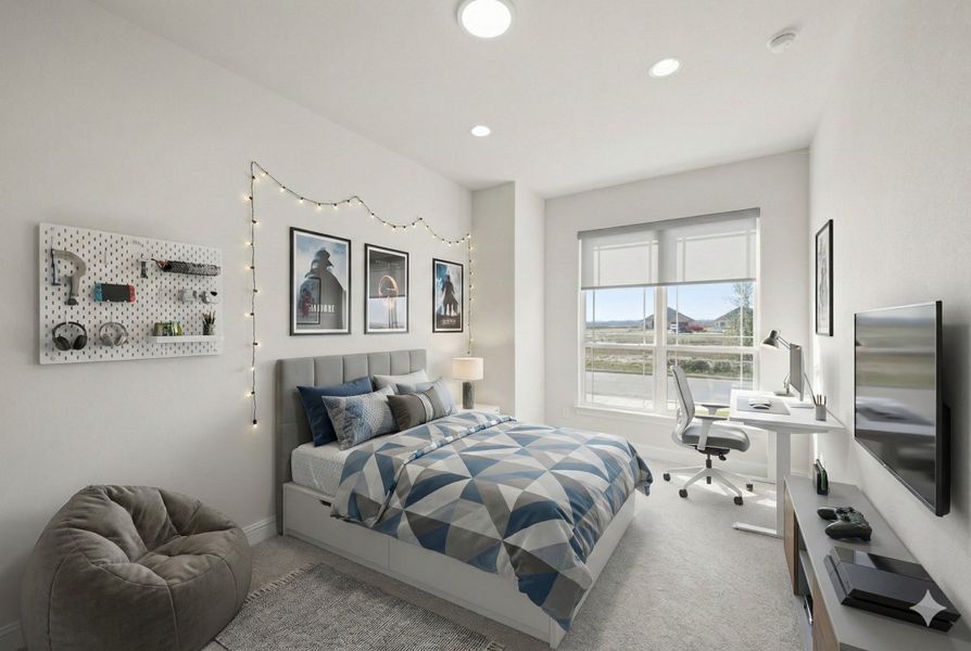 Furnished interior view inside a new home in Bull Hide Estates, Hewitt (Image 20).