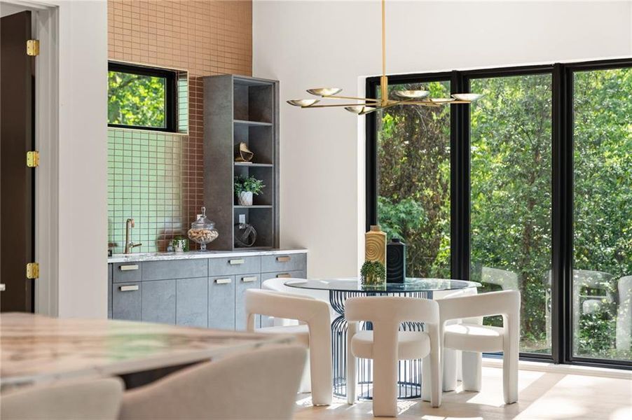 Furnished interior view inside a new home in , Atlanta (Image 15).