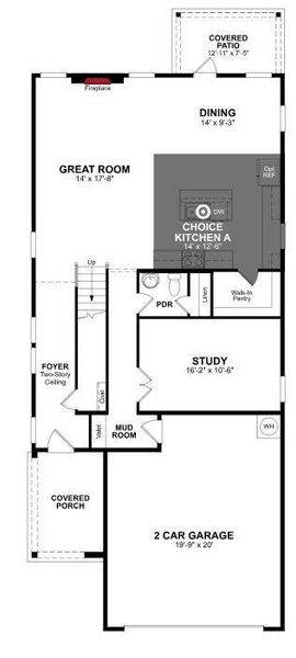 Beazer Homes Churchill Bluebell Floorplan.