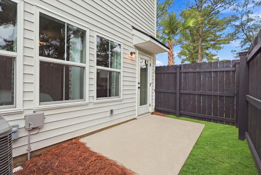 Exterior details and patio area of a home in , North Charleston (Image 21).