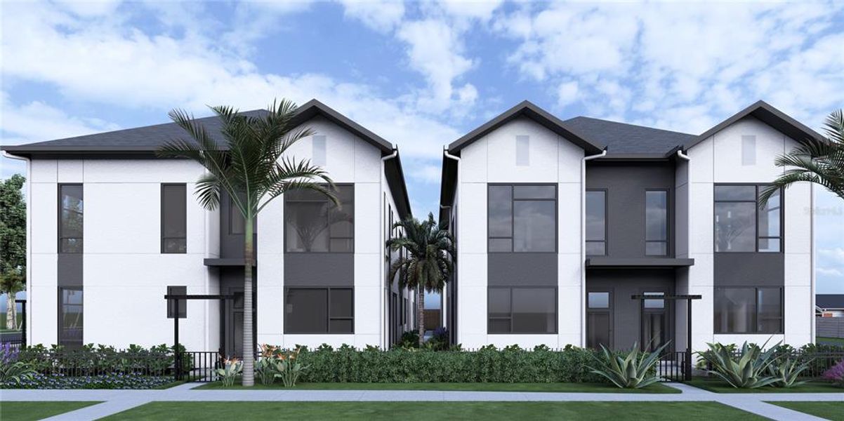 Front exterior of a new home in , St. Petersburg, FL, highlighting curb appeal (Image 1). Front exterior of a new home in , St. Petersburg, FL, highlighting curb appeal (Image 1).