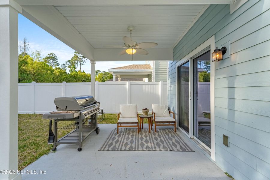 Exterior details and patio area of a home in , Fernandina Beach (Image 3).