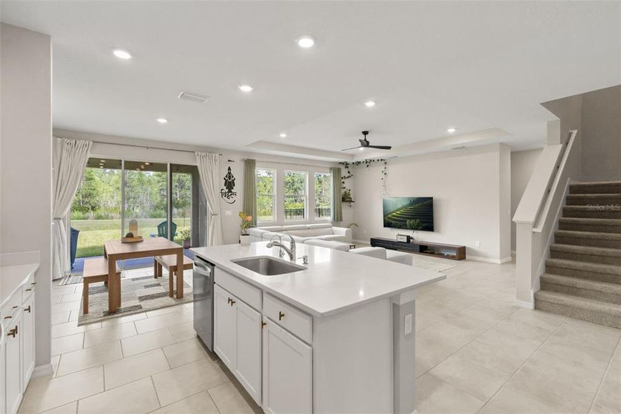 Furnished interior view inside a new home in Deerbrook, Land O' Lakes (Image 32).