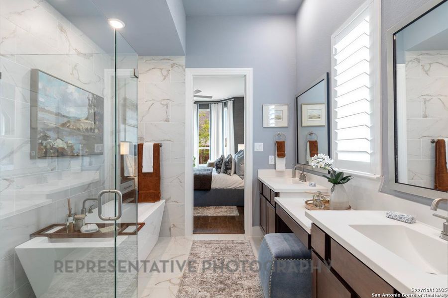 Furnished interior view inside a new home in Mayfair: 50ft. lots, New Braunfels (Image 4). Furnished interior view inside a new home in Mayfair: 50ft. lots, New Braunfels (Image 4).