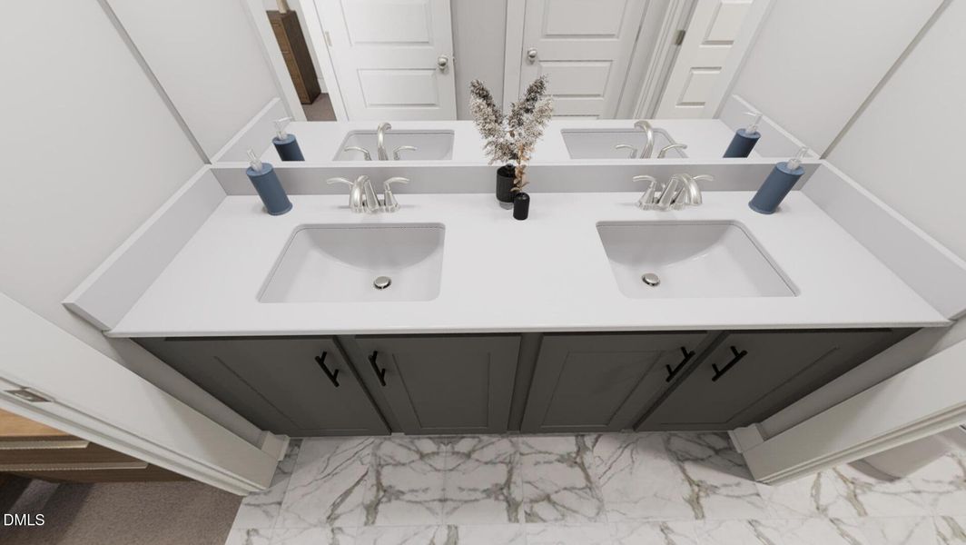 Secondary Bath - Yin & Yang Interior