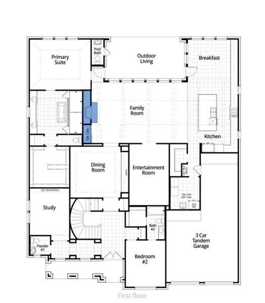 2D floor plan layout for the Altamura Plan by Highland Homes in Cambridge Crossing: 74ft. lots, Celina, TX (Image 6). 2D floor plan layout for the Altamura Plan by Highland Homes in Cambridge Crossing: 74ft. lots, Celina, TX (Image 6).