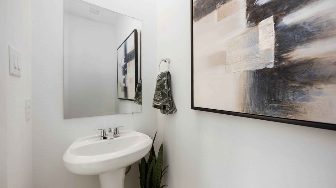 Furnished interior view inside a new home in Grand West, Houston (Image 5).