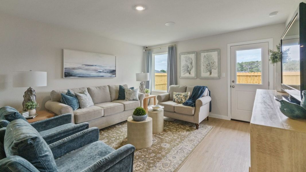 Furnished interior view inside a new home in Waldron Estates, Corpus Christi (Image 10).