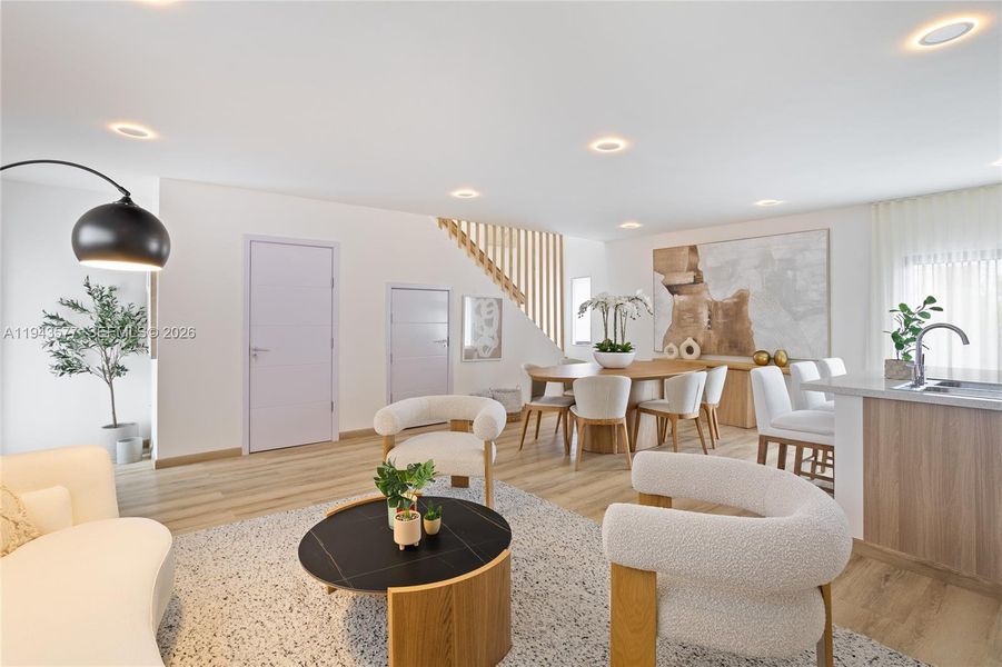 Furnished interior view inside a new home in , Florida City (Image 15).