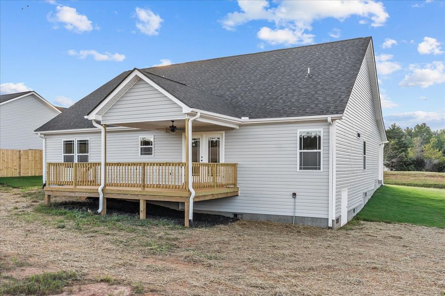 Representative exterior photo of a completed home built from the Whitney by Enchanted Homes in Ballentine Ridge, Lyman, SC (Image 19).