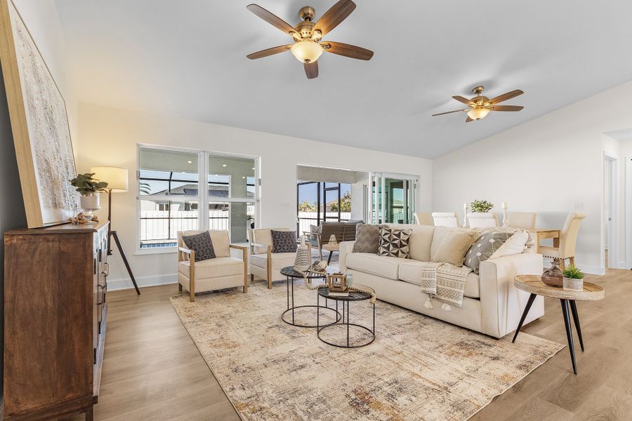 Representative furnished interior of a home built from the The Paradise Cove by Sunlife Homes LLC in Cape Coral, Cape Coral (Image 11).