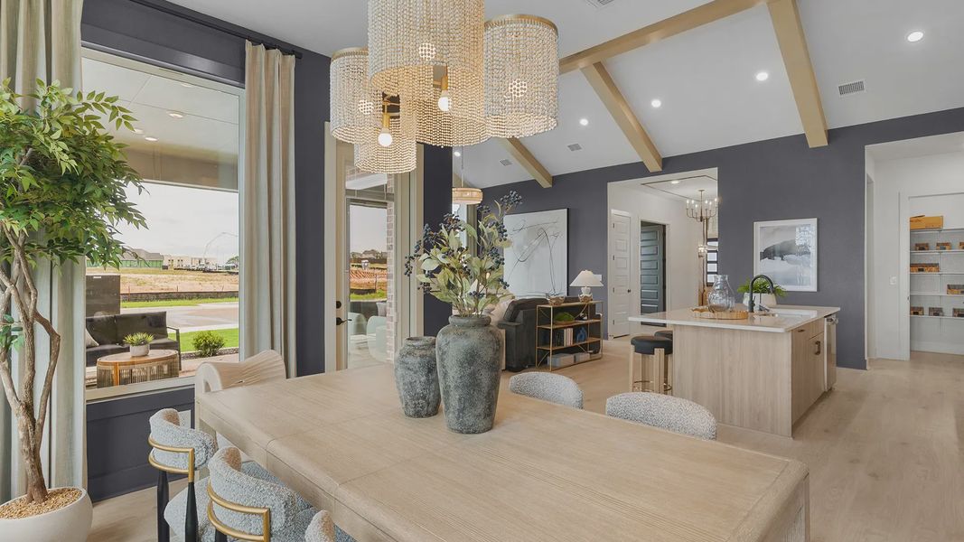 Representative furnished interior of a home built from the Malani by Chesmar Homes in Berry Creek Highlands, Georgetown (Image 30).