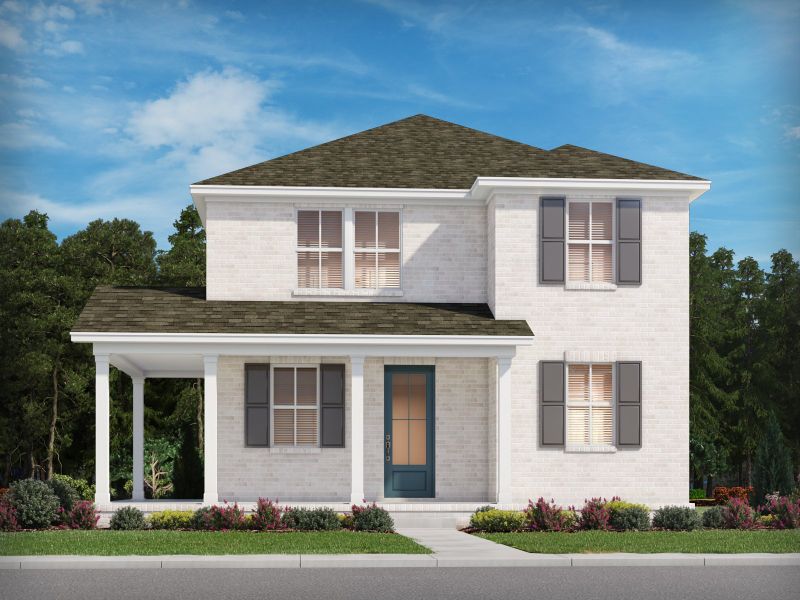 Representative exterior photo of a completed home built from the Westbrook by Meritage Homes in Poplar Farms, Franklin, TN (Image 12).