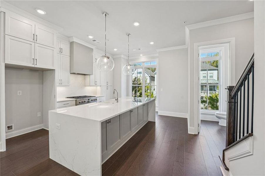 Furnished interior view inside a new home in Towns on Thompson, Alpharetta (Image 8).