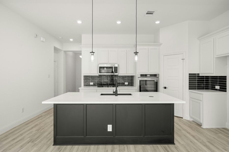 Furnished interior view inside a new home in Westside Preserve - 60ft. lots, Midlothian (Image 6). Furnished interior view inside a new home in Westside Preserve - 60ft. lots, Midlothian (Image 6).