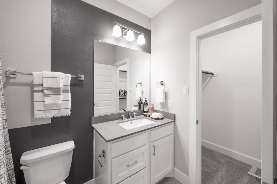 Representative furnished interior of a home built from the Casoria by Tri Pointe Homes in Solace Collection At Evergrove, Richmond (Image 39).