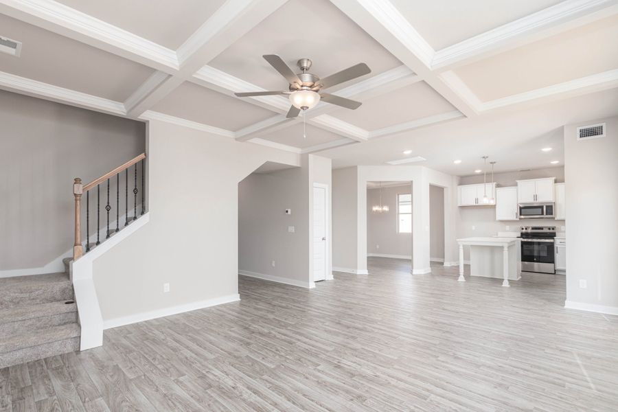 Representative unfurnished interior of a home built from the Hickory by Nason Homes in Brady Estates, Murfreesboro (Image 25).