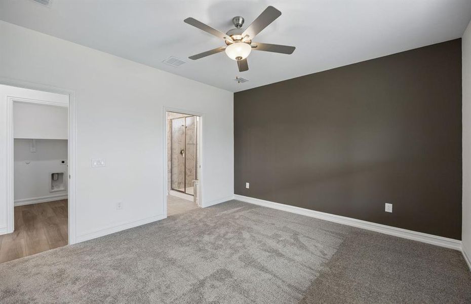 Primary bedroom with private bath